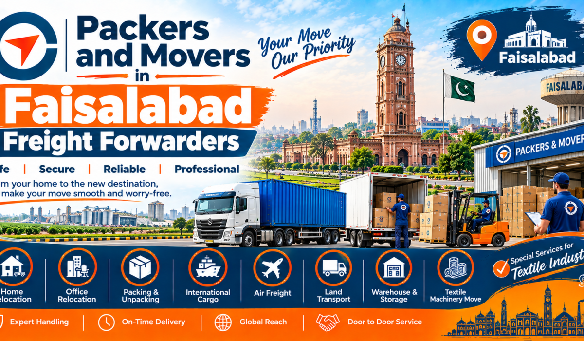 packers and movers in Faisalabad by freight forwarders